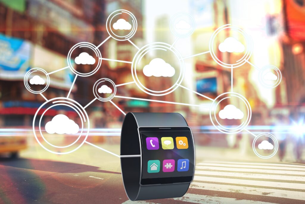 smartwatch-showing-colorful-icons